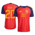 PEDRI #20 Mens Spain World Cup Home Jersey 2026 - Player Version (Slim Fit)