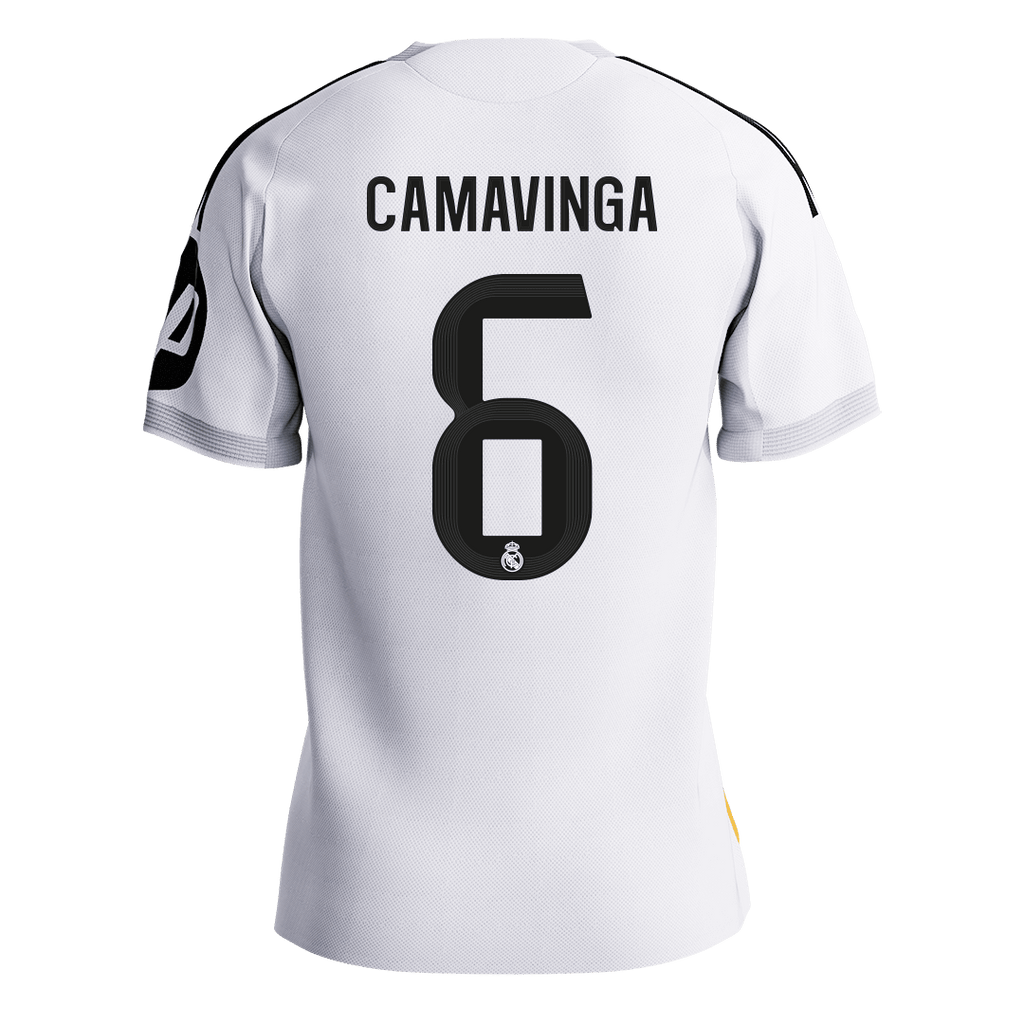 CAMAVINGA #6 Mens Real Madrid Home Jersey 2025/26 - Player Version (Slim Fit) [PREMIUM]