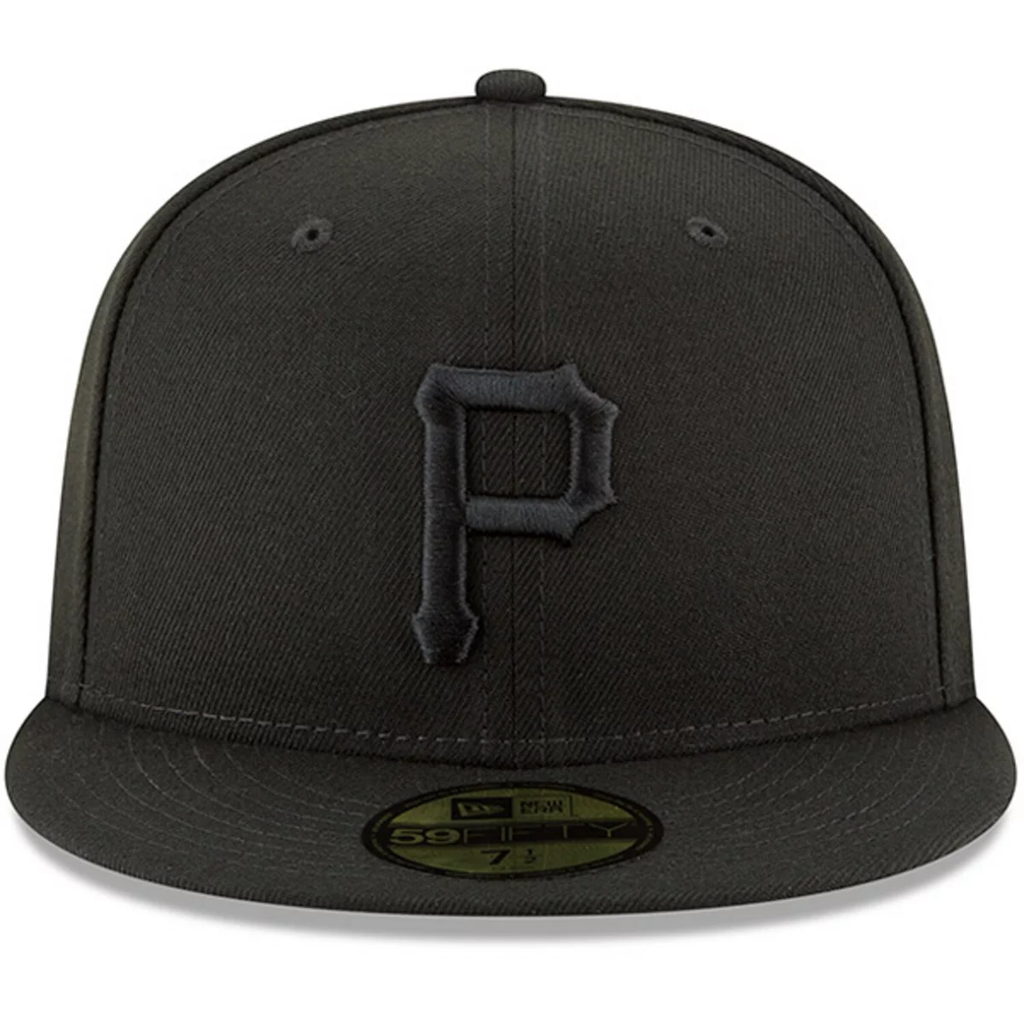 PITTSBURGH PIRATES NEW ERA BASIC COLLECTION FITTED 59FIFTY-BLACK AND BLACK