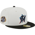 New Era Miami Marlins Throwback 2003 Worlds Series 59FIFTY Fitted Ivory Hat