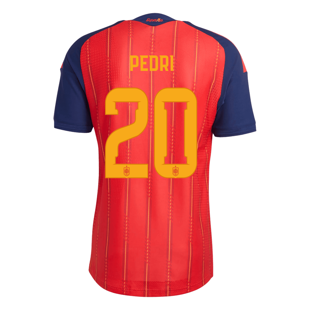 PEDRI #20 Mens Spain World Cup Home Jersey 2026 - Player Version (Slim Fit)
