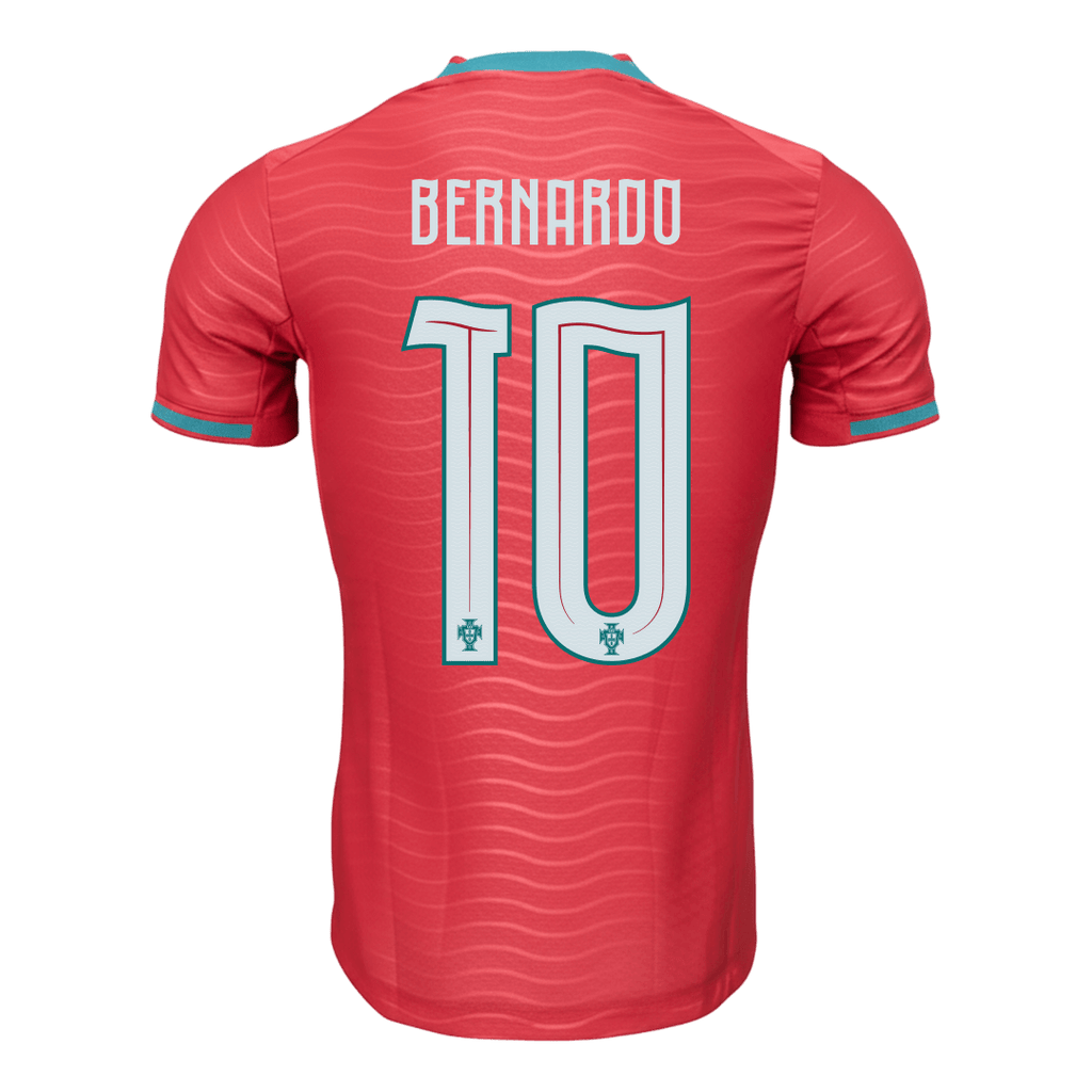 BERNARDO #10 Mens Portugal World Cup Home Jersey 2026 - Player Version (Slim Fit)