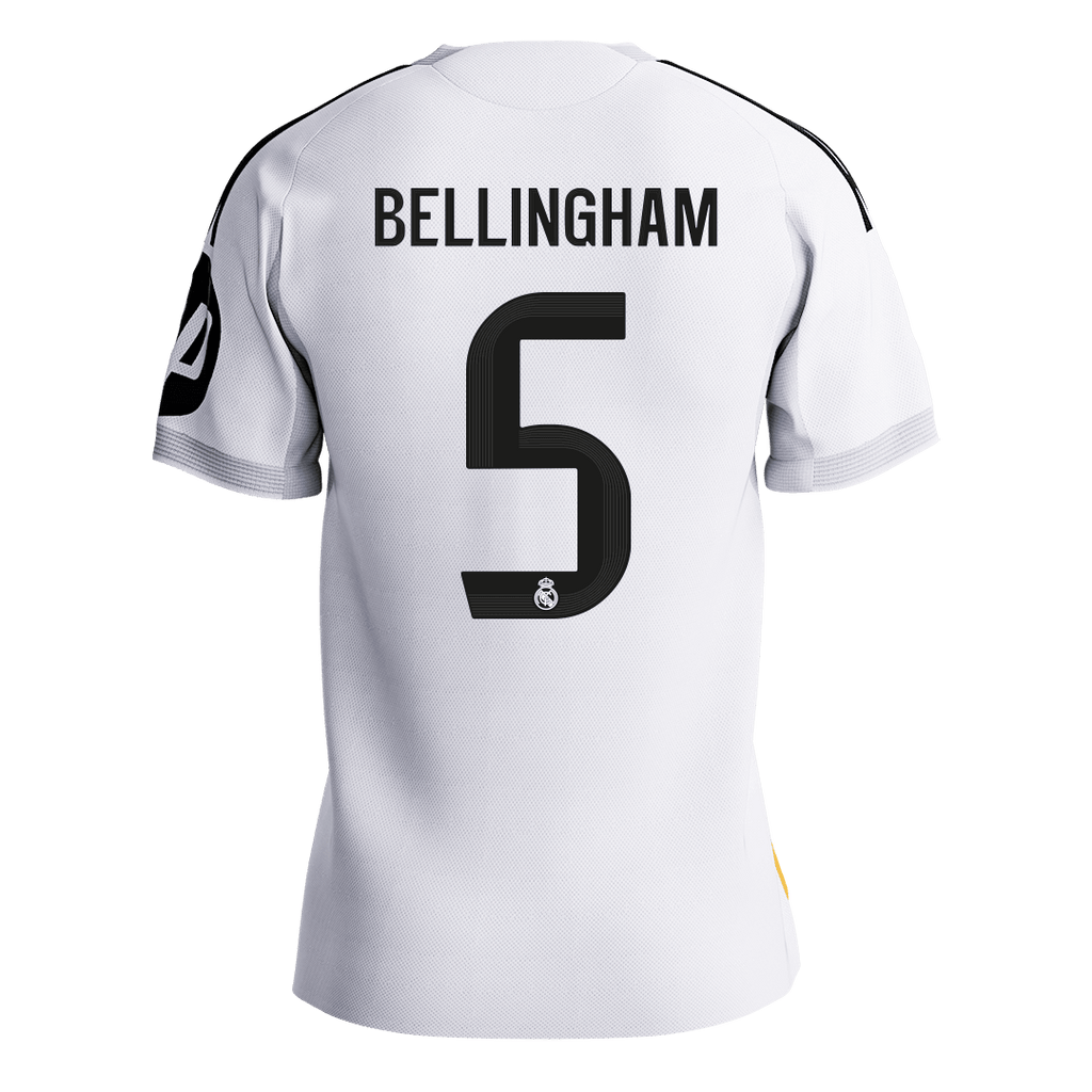 BELLINGHAM #5 Mens Real Madrid Home Jersey 2025/26 - Player Version (Slim Fit) [PREMIUM]