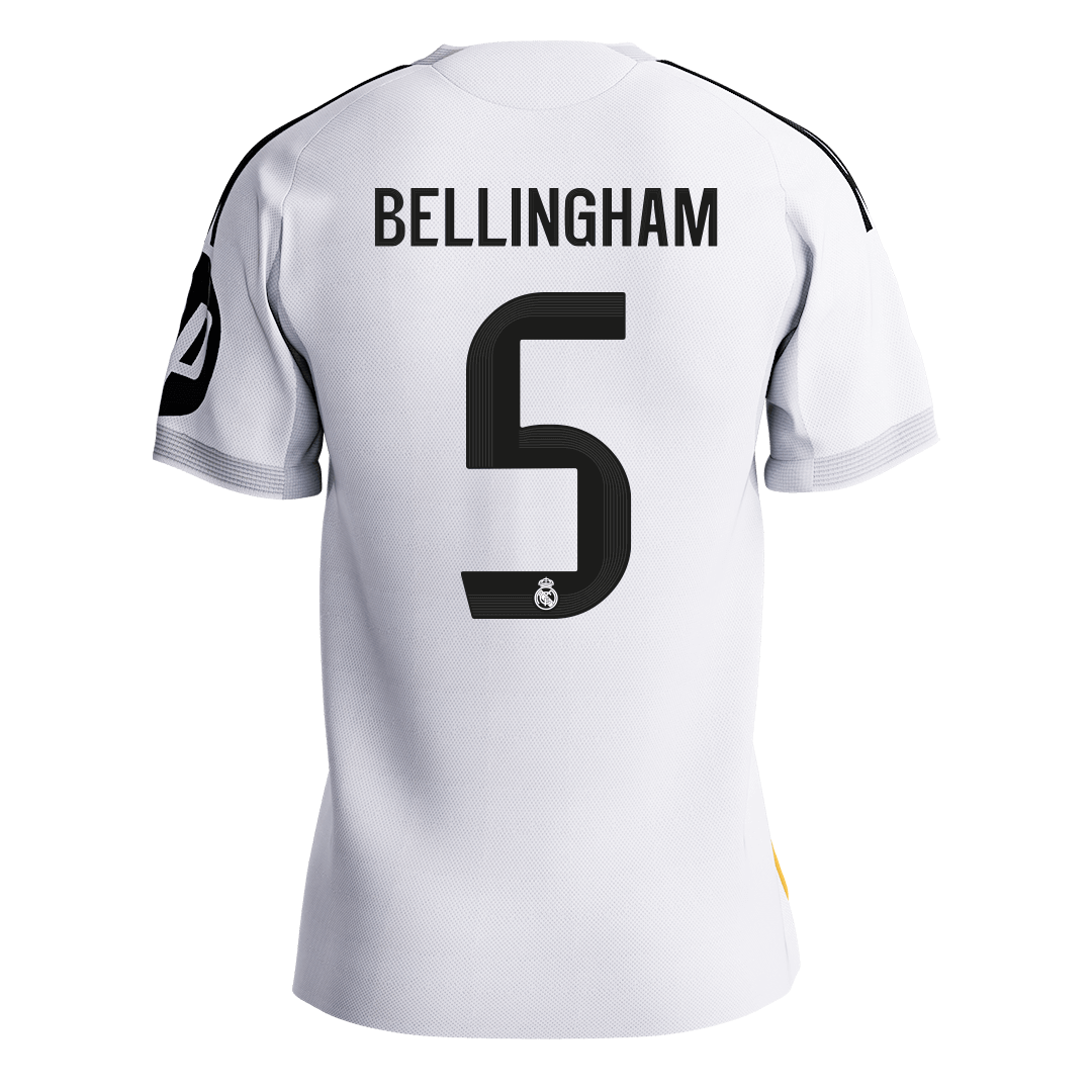 BELLINGHAM #5 Mens Real Madrid Home Jersey 2025/26 - Player Version (Slim Fit) [PREMIUM]