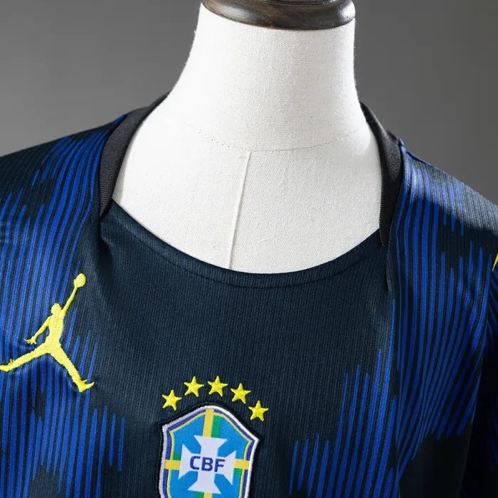 Kids Brazil Away Jersey 2026 World Cup Football Kit Soccer Shirt