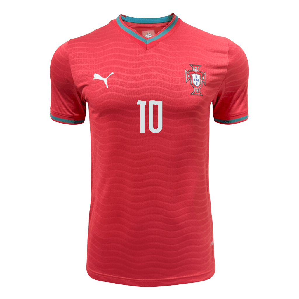 BERNARDO #10 Mens Portugal World Cup Home Jersey 2026 - Player Version (Slim Fit)