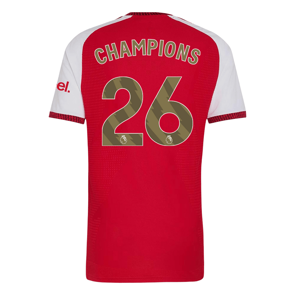 CHAMPIONS #26 Mens Arsenal Home Jersey 2026/27 - Player Version (Slim Fit)