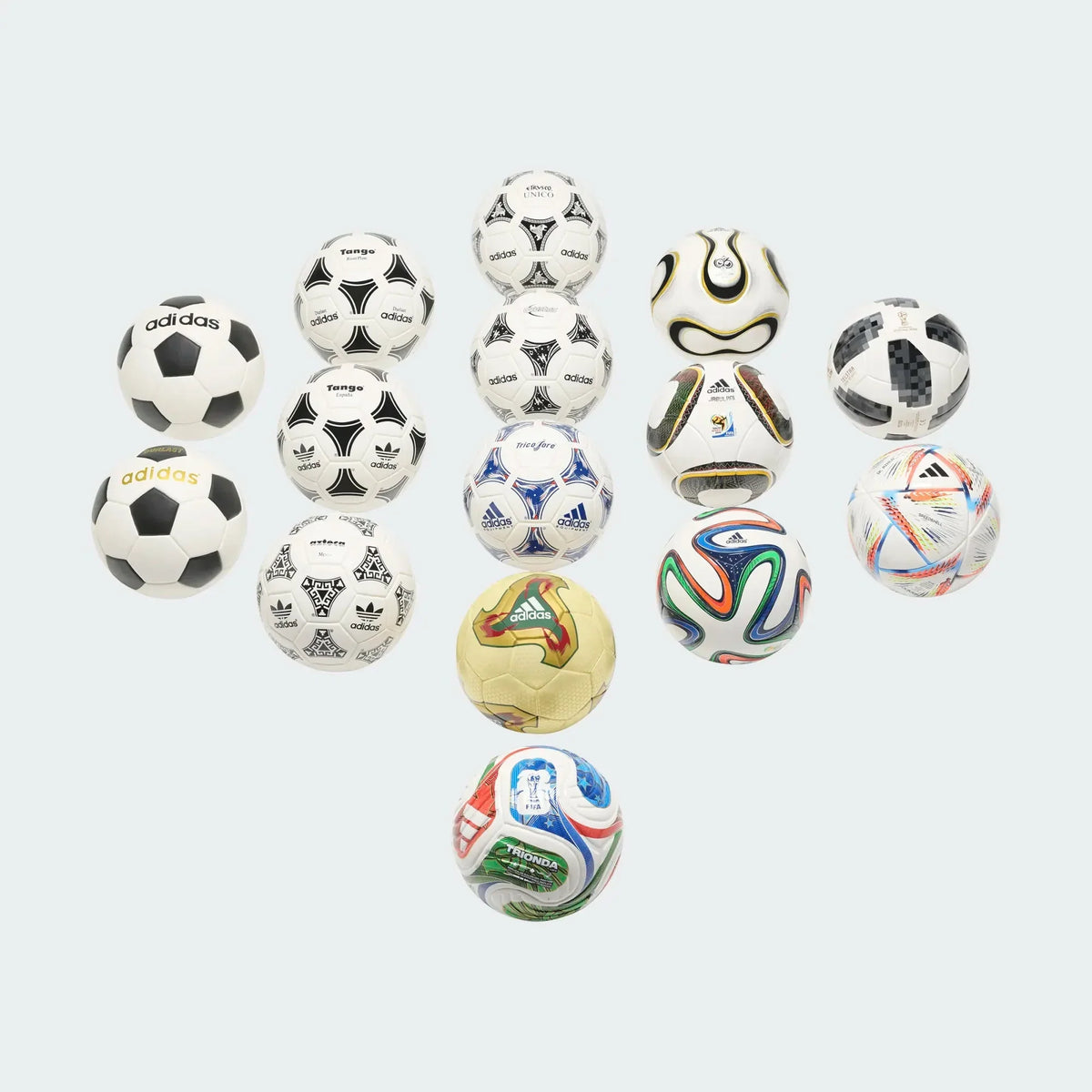 adidas World Cup Historical Mini Ball Set