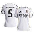 BELLINGHAM #5 Mens Real Madrid Home Jersey 2025/26 - Player Version (Slim Fit) [PREMIUM]