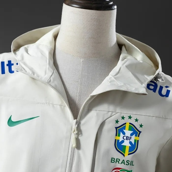Brazil Windbreaker 2025/26 White Football Kit